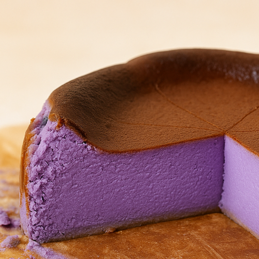 Ube Basque Cheesecake