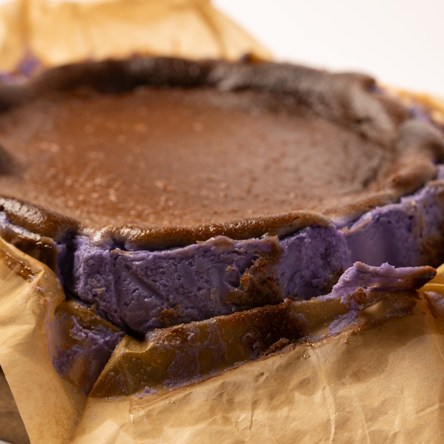 Ube Basque Cheesecake