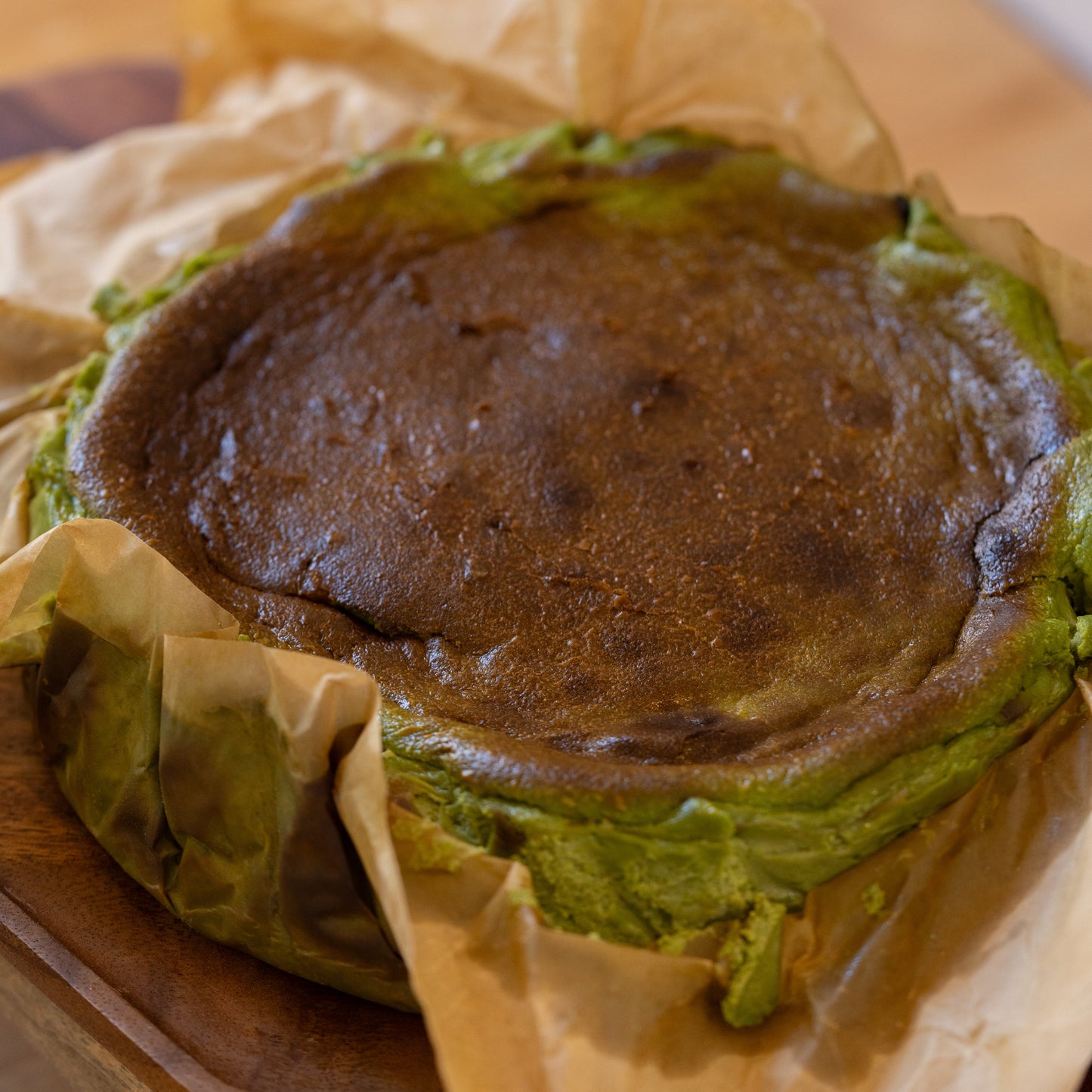 Matcha Basque Cheesecake