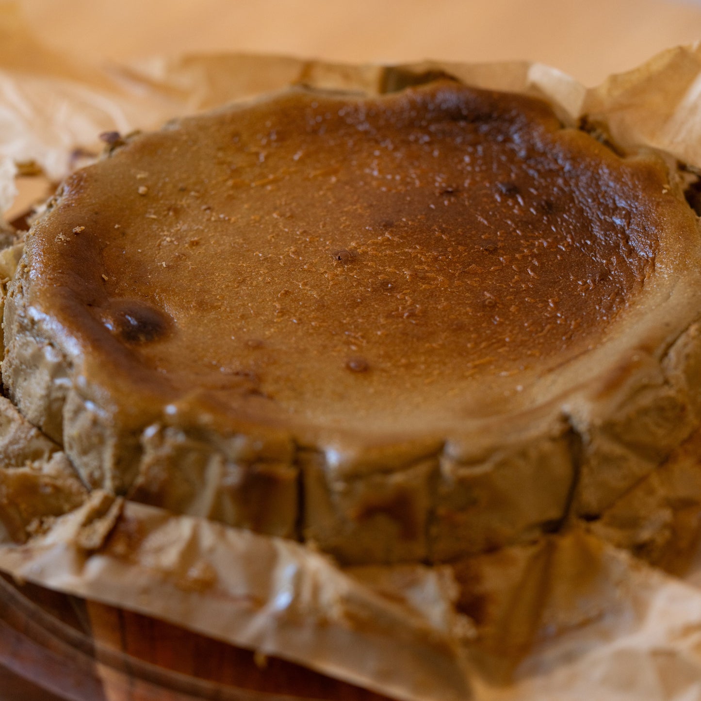 Hojicha Basque Cheesecake