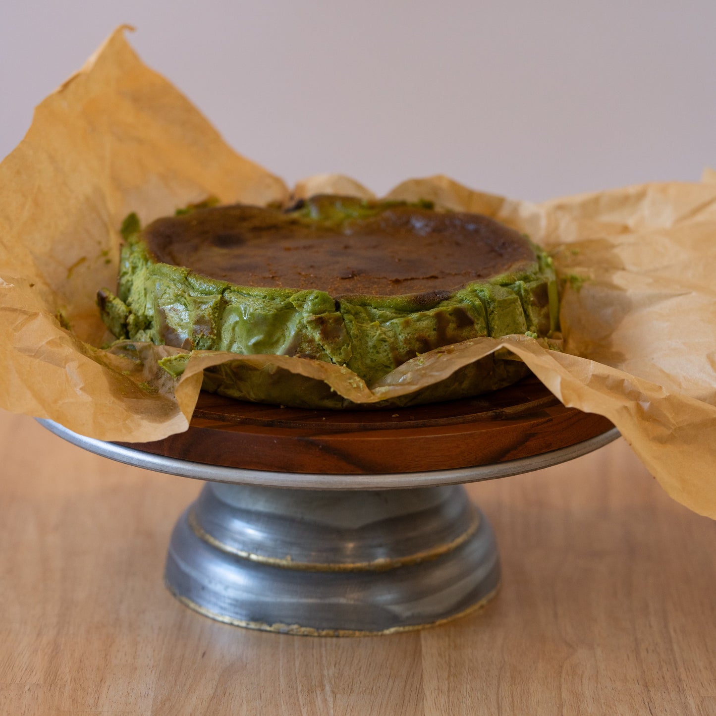 Matcha Basque Cheesecake